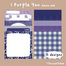 Load image into Gallery viewer, I Purple You Memo Set

